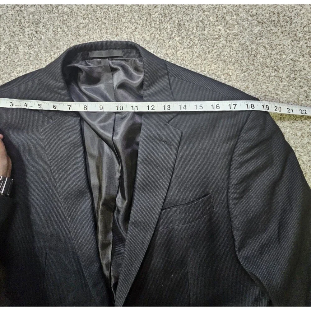 Kenneth Cole Reaction Unlisted Mens‎  Suit Jacket Blazer 42 L 35 W Black